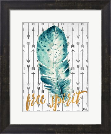 Framed Free Spirit Feather Print