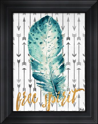 Framed Free Spirit Feather Print