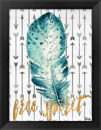 Framed Free Spirit Feather Print