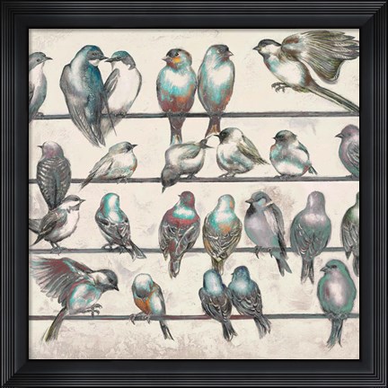 Framed Gleeful Gathering II Print