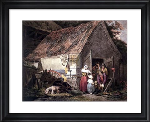 Framed Morning or Higlers Preparing Market Print