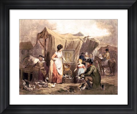 Framed Poultry Market Print