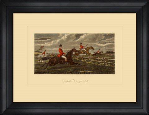Framed Double Posts and Rails Print