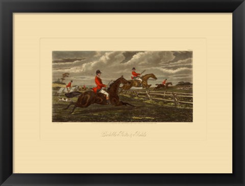 Framed Double Posts and Rails Print