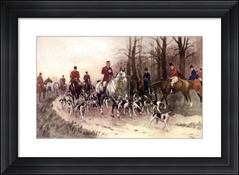 Framed Hounds Print