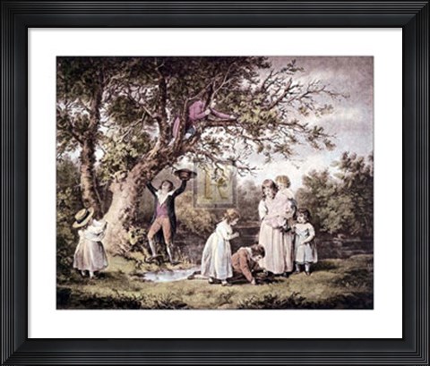 Framed Children Birdnesting Print