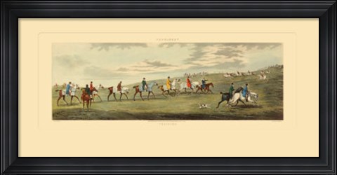 Framed Newmarket: Training Print