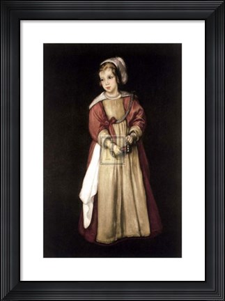 Framed Girl with a Bell Print