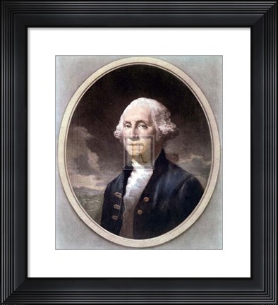 Framed George Washington Cameo Print