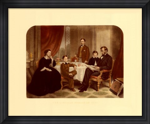 Framed Lincoln Family Print