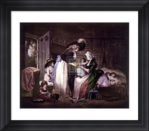 Framed Visit to the Child At Nurse  [L] Print