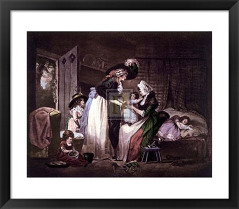Framed Visit to the Child At Nurse  [L] Print