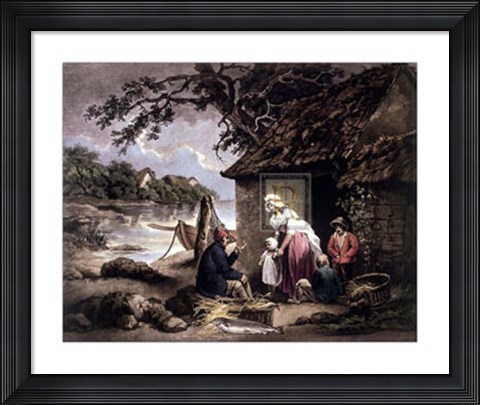 Framed Fisherman&#39;s Hut Print