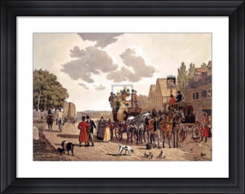 Framed Last Stage on the Portsmouth Road Print