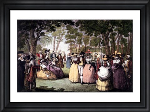 Framed Gardens of Carlton House Print
