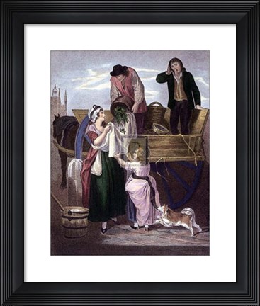Framed Freshly Gathered Peas Young Hastings Print