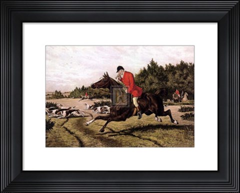 Framed Gone Away - rider Print