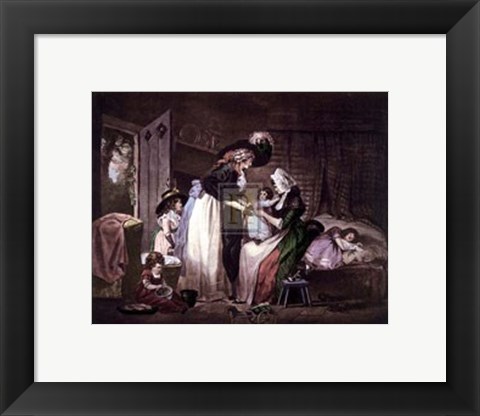 Framed Visit to the Child At Nurse  [S] Print