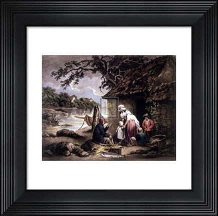 Framed Fisherman&#39;s Hut Print