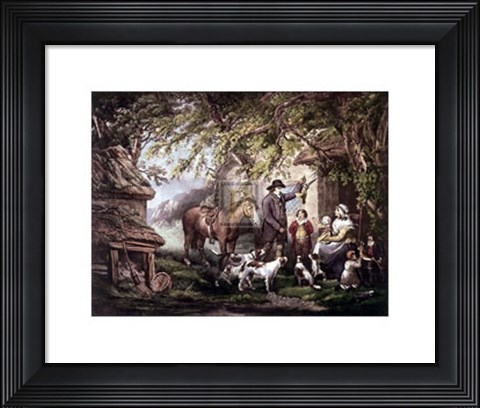 Framed Evening or Sportsman&#39;s Return   [S] Print