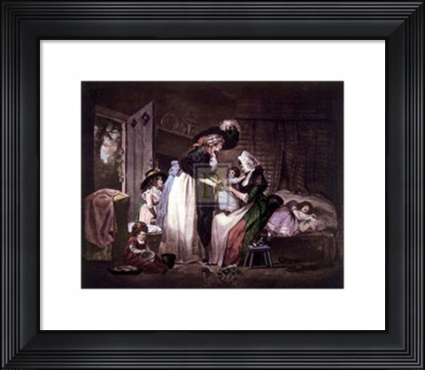 Framed Visit to the Child At Nurse  [M] Print