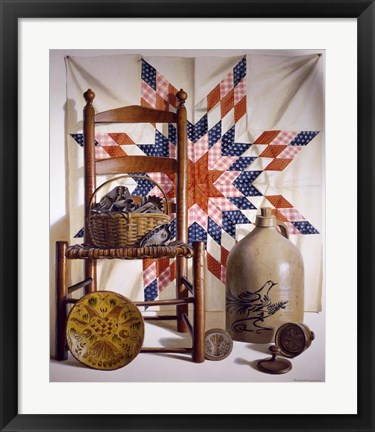 Framed Lone Star &amp; Antiques Print