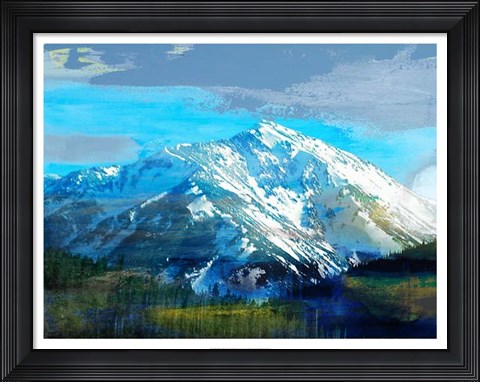 Framed Blue Mountain Print