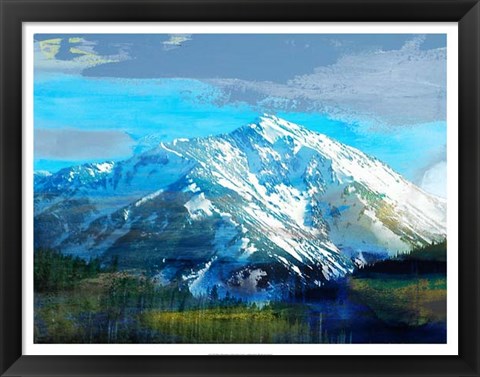 Framed Blue Mountain Print