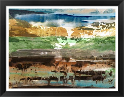 Framed Mountain Abstract II Print