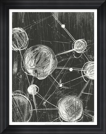 Framed Molecular Fusion I Print