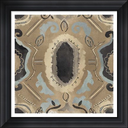 Framed Offset Textile II Print