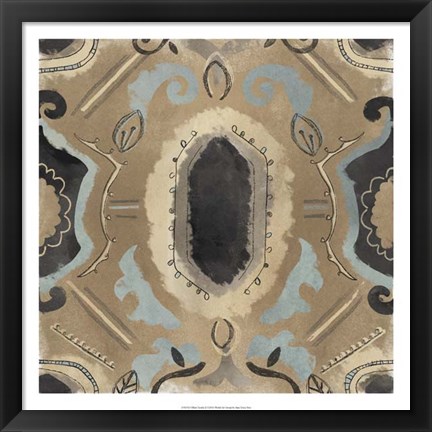 Framed Offset Textile II Print