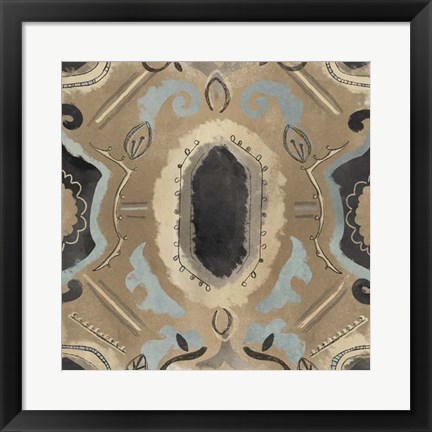 Framed Offset Textile II Print