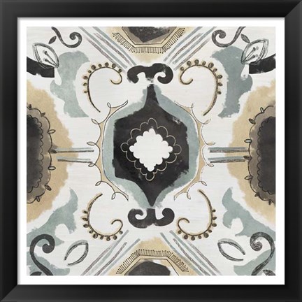 Framed Offset Textile III Print