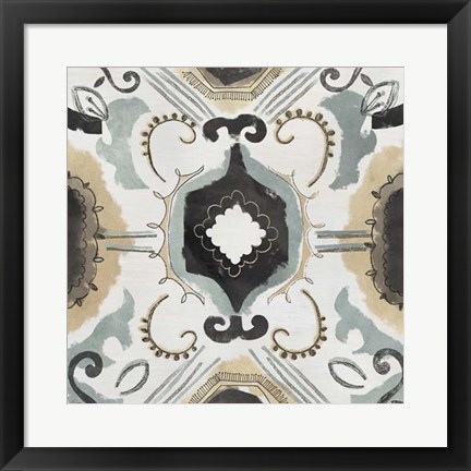 Framed Offset Textile III Print