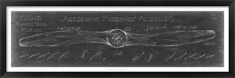Framed Propeller Diagram Print