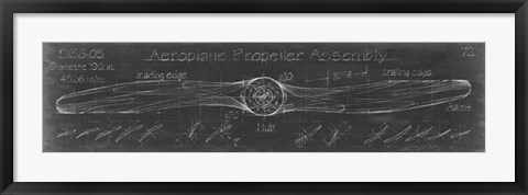 Framed Propeller Diagram Print
