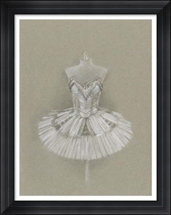 Framed Ballet Dress I Print