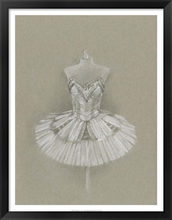 Framed Ballet Dress I Print