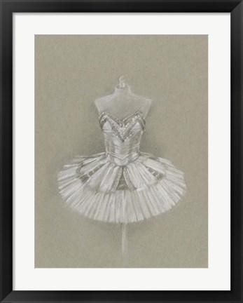 Framed Ballet Dress I Print