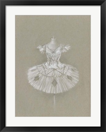 Framed Ballet Dress II Print