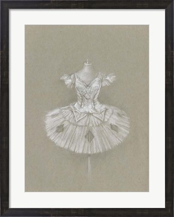 Framed Ballet Dress II Print