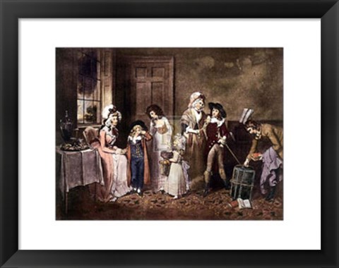 Framed Black Monday or Deaprture for School Print