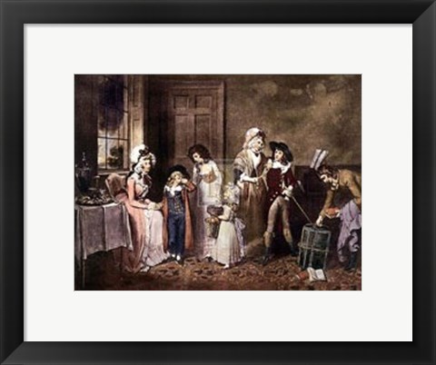 Framed Black Monday or Deaprture for School Print