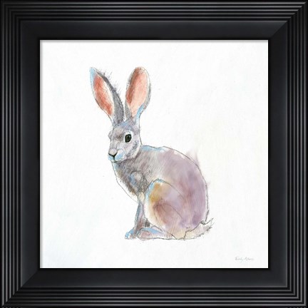 Framed Into the Woods I on White no Border Print