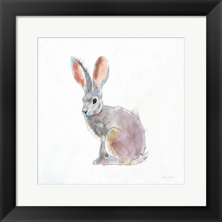 Framed Into the Woods I on White no Border Print