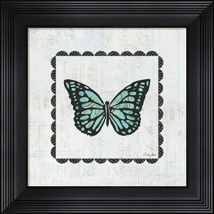 Framed Butterfly Stamp Print