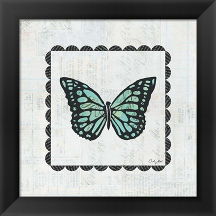 Framed Butterfly Stamp Print