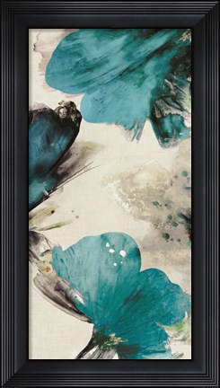 Framed Blue Ribbon Blooms II Print