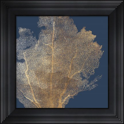 Framed Gold Coral I Print